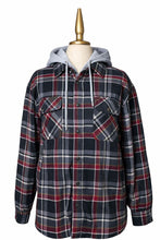 Cargar imagen en el visor de la galería, Sobrecamisa Flannel con Hoodie Caballero Afelpada - TALLA M - BGP