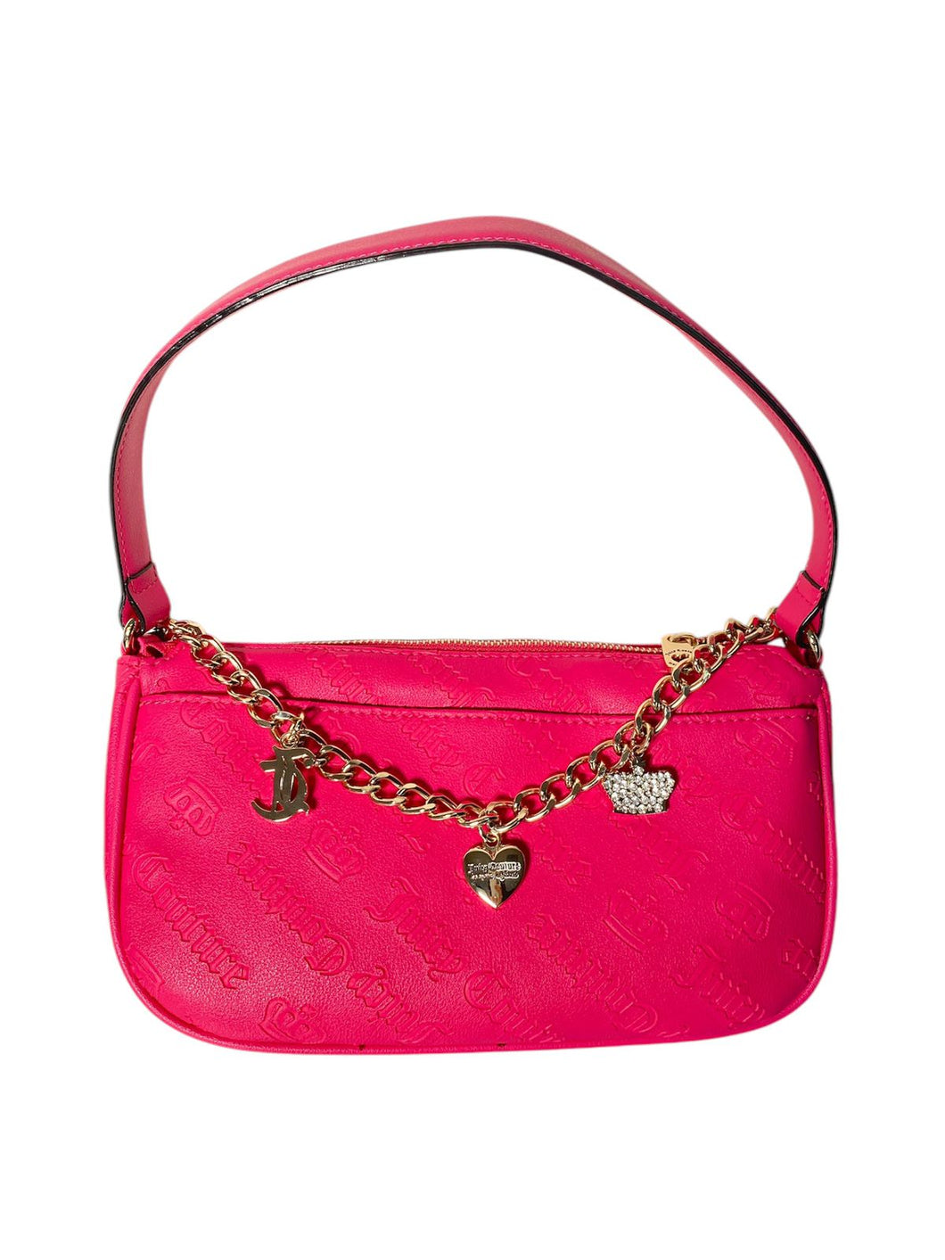 Bolso Juicy Couture Rosa Fucsia Cadena Original Importado BGP