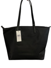 Cargar imagen en el visor de la galería, Bolsa Tote Negra Elegante con Franja Icónica - BGP