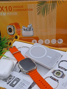 COMBO SMARTWATCH X10 CON AIRPODS T MAGSAFE.  - BGP