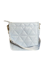 Cargar imagen en el visor de la galería, Crossbody Acolchada Azul Cielo SM con Monedero - BGP
