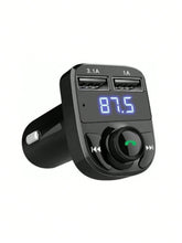 Cargar imagen en el visor de la galería, Bluetooth Transmisor Fm Auto Manos Libres Cargador 2 Usb - BGP