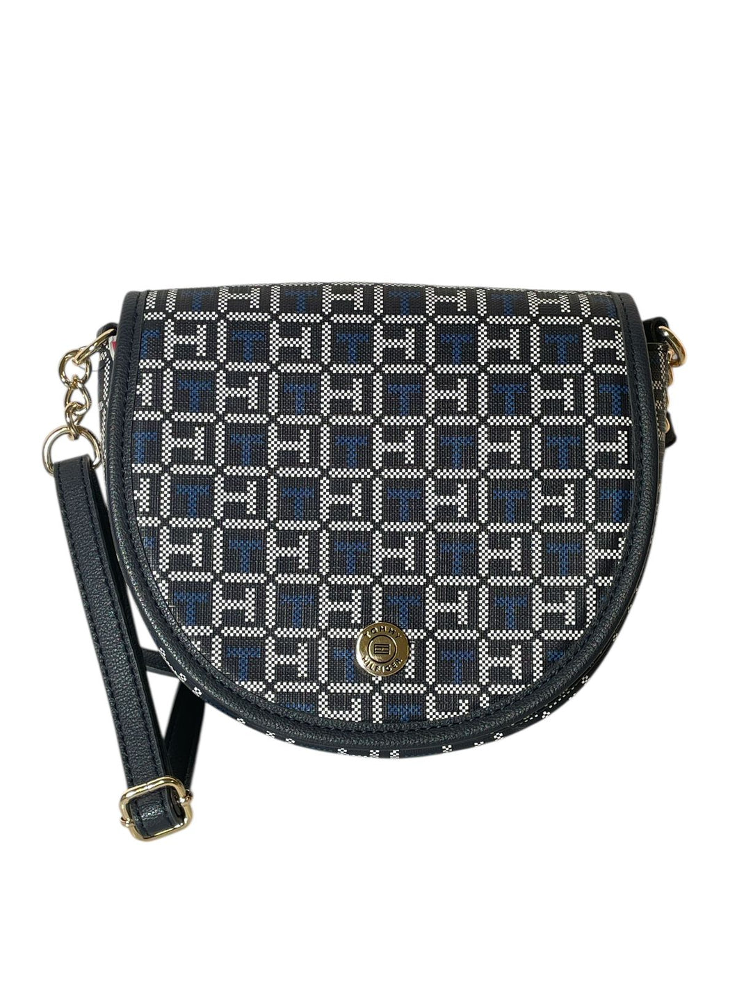 Bolsa Tommy Hilfiger Crossbody Medallón Monograma Azul Marino- BGP