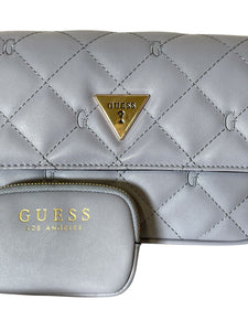 Bolsa Guess Lila Acolchada Con Monedero Crossbody Original - BGP