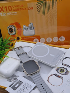 COMBO SMARTWATCH X10 CON AIRPODS T MAGSAFE.  - BGP