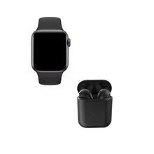 Cargar imagen en el visor de la galería, Kit smartwatch y audífons twins negro - BGP