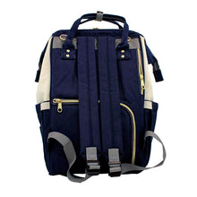 Cargar imagen en el visor de la galería, Mochila Pañalera 2 En 1 Cero Derrames Elegante  40x27x21 Cm - BGP
