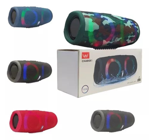 Altavoz Charge 5 Con Led Impermeable Subwoofer 2 Altavoces  - BGP