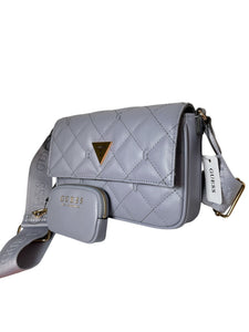 Bolsa Guess Lila Acolchada Con Monedero Crossbody Original - BGP