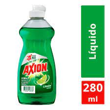Caja Axion lavatrastes líquido limón, 12 Unidades/280ml - SCG
