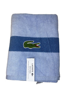Baño Lacoste Toallas Toalla Estadar Lisa Con Raya Con Toallon De 76cm X 132cm - Unidad X 1  - BGP
