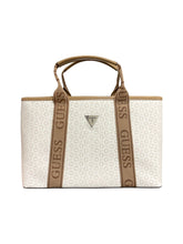Cargar imagen en el visor de la galería, Bolsa Tote GUESS Monograma con Strap Ajustable y Mini Pouch - BGP