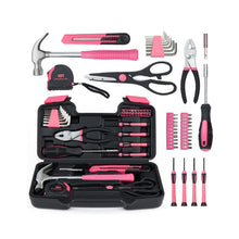 Cargar imagen en el visor de la galería, Malétin Herramientas Básicas Rosas Con 39 Piezas - BGP