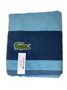 Baño Lacoste Toallas Toalla Estadar Lisa Con Raya Con Toallon De 76cm X 132cm - Unidad X 1  - BGP