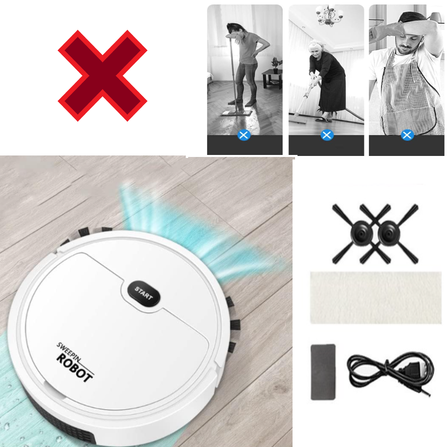 Aspiradora Robot 3 en 1 Limpieza - DRO