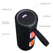 Cargar imagen en el visor de la galería, FS-S152 BOCINA TWS RECARGABLE SEPARABLE CON LUZ RGB - BGP