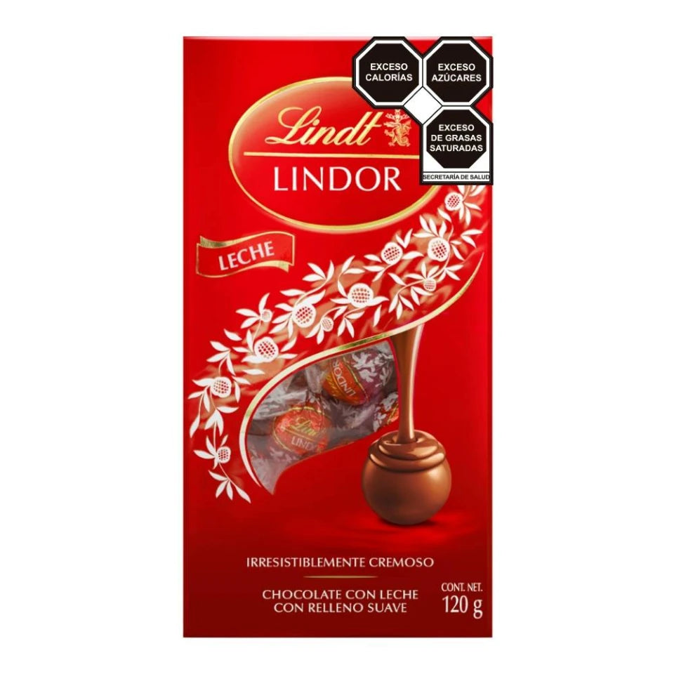 Caja Chocolates Lindt Lindor con leche y relleno suave 120 g - SCG