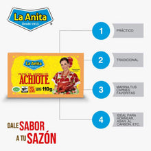 Cargar imagen en el visor de la galería, Pasta de Adobo La Anita de Achiote 5 Pzas de 110 Gr - ZK