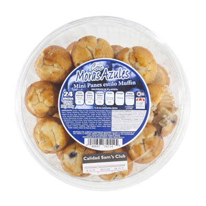Mini Panes Estilo Muffin Café Valley Bakery con Moras Azules 24P - ZK
