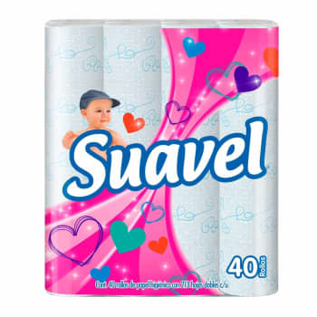 Papel Higiénico Suavel con 40 Rollos - ZK