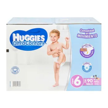 Pañales Etapa 6 Huggies UltraConfort Niño 90 Pzas- ZK