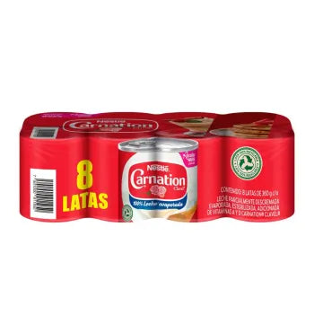 Leche Evaporada Nestlé Carnation Clavel 8P/360G - ZK