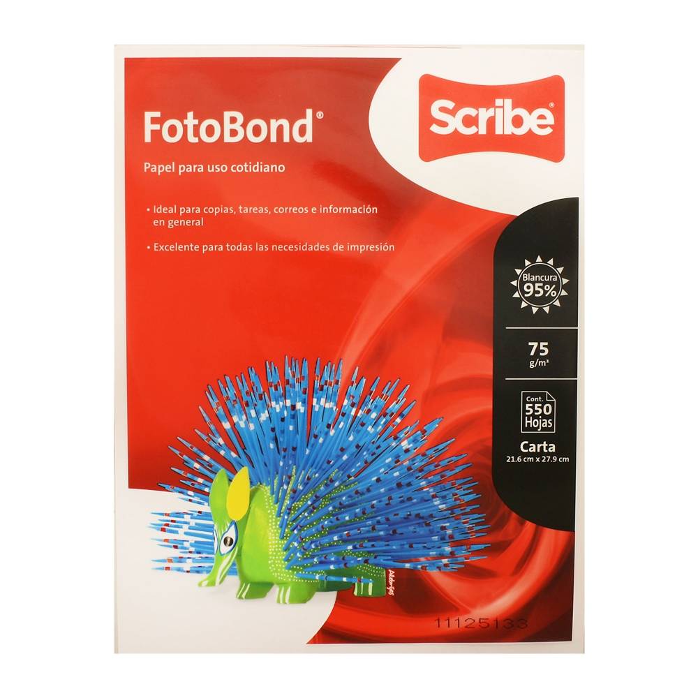 Hojas de Papel Scribe FotoBond Tamaño Carta 550 Piezas - ZK