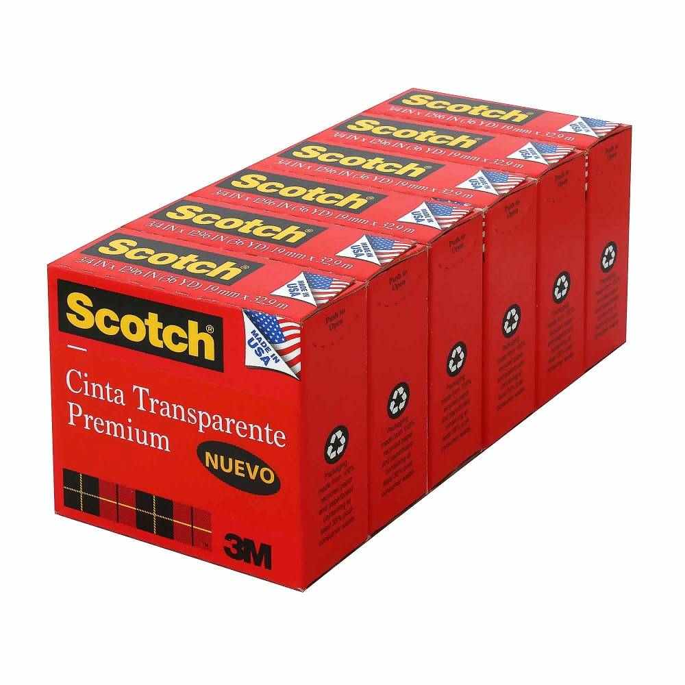 Cinta Adhesiva Scotch Transparente 6P - ZK