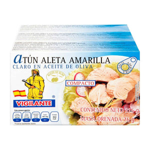 Atún Aleta Amarilla Vigilante en Aceite de Oliva 3P/115G - ZK