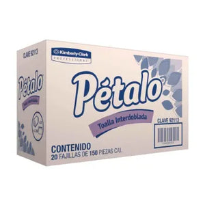 Toallas Interdobladas Kimberly-Clark Pétalo 20 Fajillas con 150 Pzas - ZK
