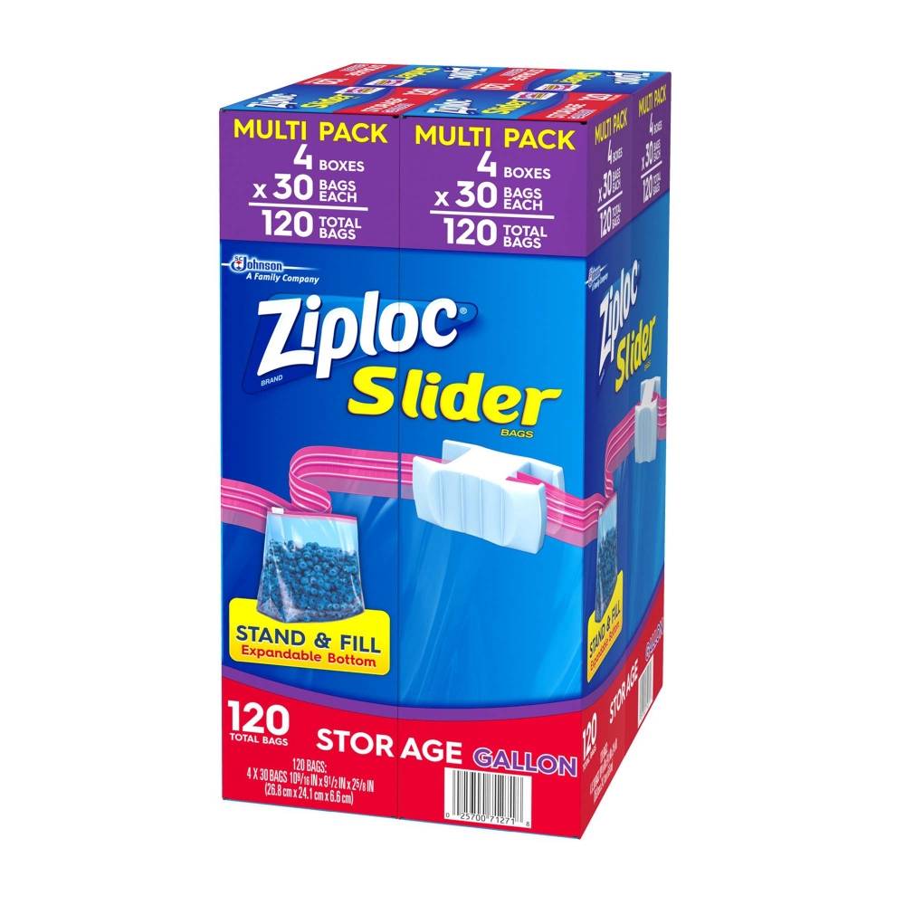 Bolsas Herméticas Ziploc Slider 4C con 30P - ZK