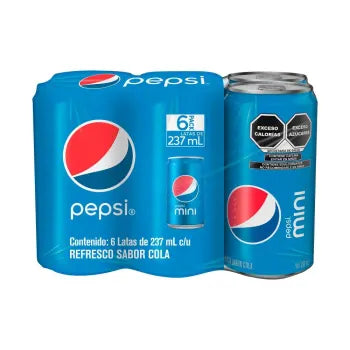 Refresco Pepsi 6 Pzas de 237 Ml - ZK
