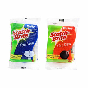 Fibra Scotch Brite Cero Rayas Baño/Cocina 8P - ZK