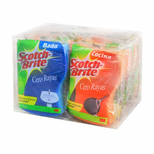 Fibra Scotch Brite Cero Rayas Baño/Cocina 8P - ZK