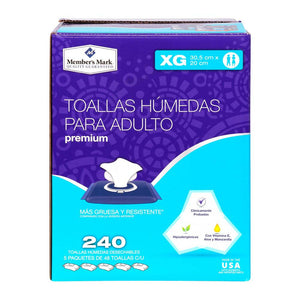 Toallas Húmedas Member's Mark para Adulto 240 Pzas - ZK