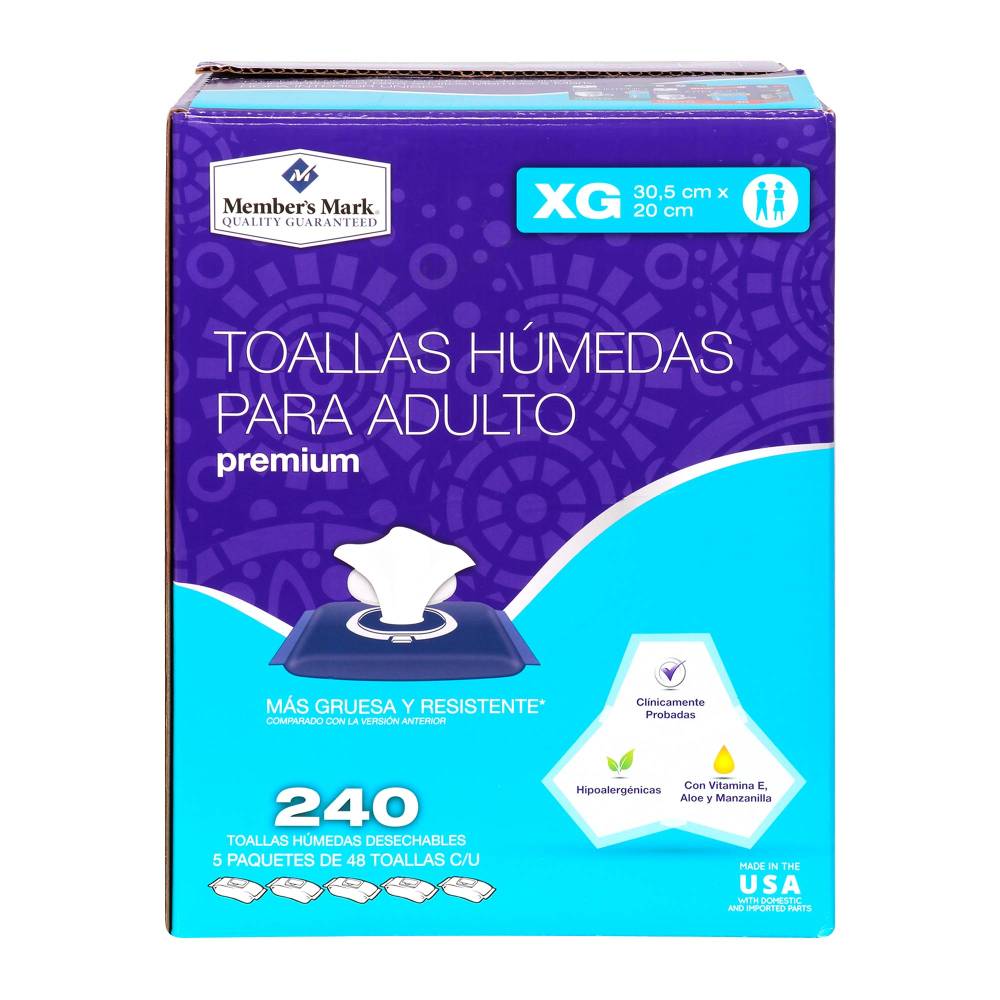 Toallas Húmedas Member's Mark para Adulto 240 Pzas - ZK