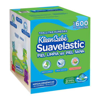 Toallitas Húmedas KleenBebé Suavelastic Max 600 pzas - ZK