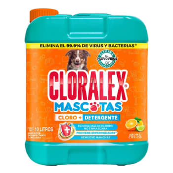 Blanqueador liquido Cloralex mascotas 10L - ZK