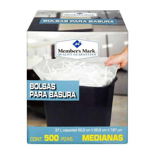 Bolsas para Basura Member's Mark Medianas 500 Pzas - ZK