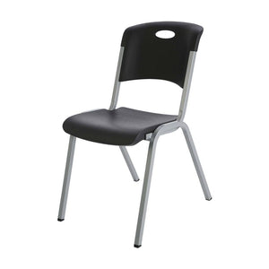 Silla Apilable Life time Negra - ZK