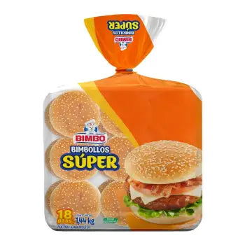 Pan para Hamburguesas Bimbo Bimbollos Extra Grandes 18 Pzas - ZK