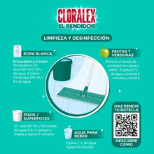 Cargar imagen en el visor de la galería, Blanqueador Líquido Cloralex El Rendidor 8 Pzas de 950 Ml - ZK