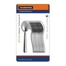 Cargar imagen en el visor de la galería, Cucharas para Té Tramontina Acero Inoxidable 36P - ZK