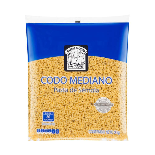 Pasta Bakers & Chefs Codo Mediano 3K - ZK