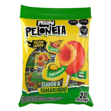 Cargar imagen en el visor de la galería, Paleta Pelon Peloneta Tamarindo con Mango 28 Pzas de 21 - ZK