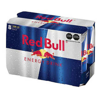 Bebida energética Red Bull con 8 Pzas de 250 Ml - ZK