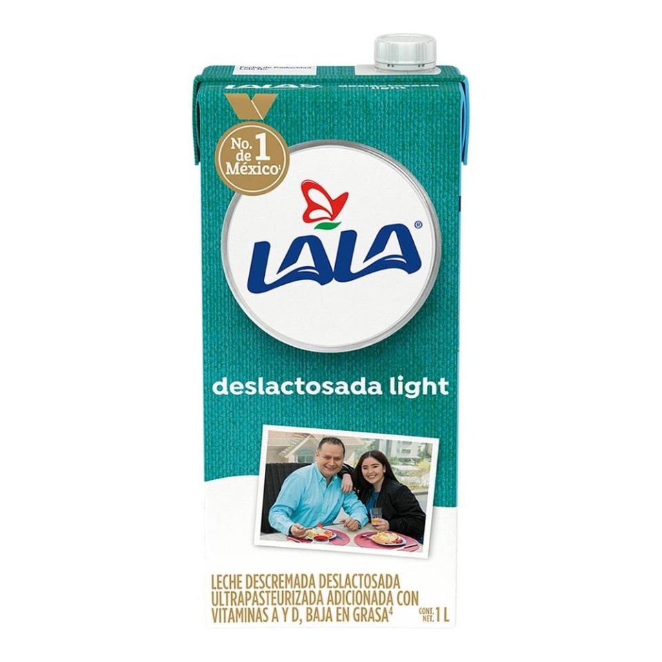 Media Caja Leche Lala Deslactosada Light 1L/6P