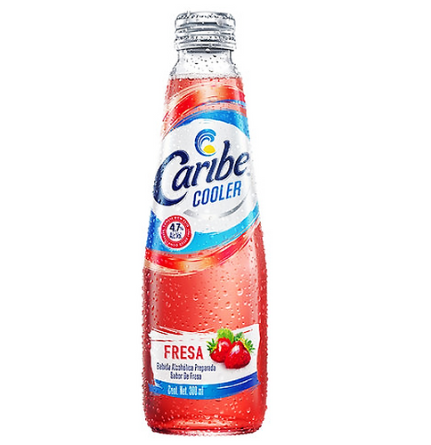 Caja bebida Caribe Cooler fresa 300M/12P
