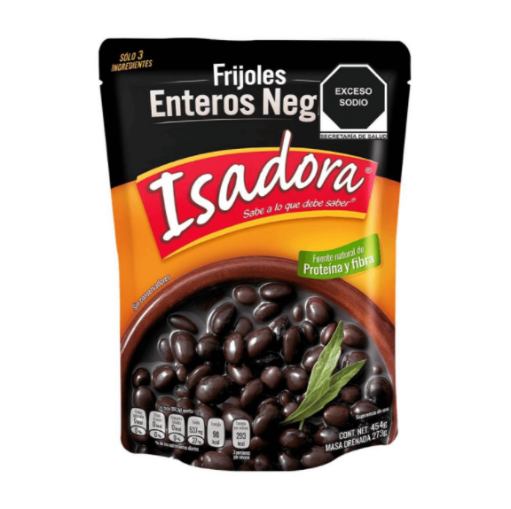 Caja Frijoles Enteros Negros Isadora 454G/12P - SCG
