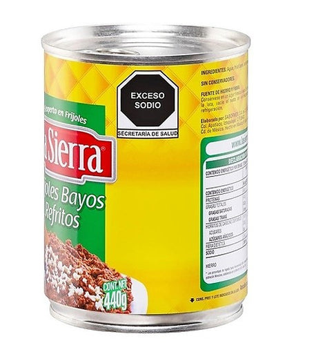 Caja Frijol Bayo Refrito La Sierra 440G/24P - SCG